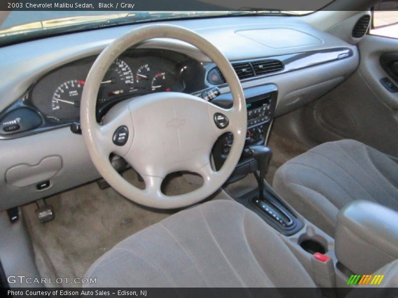 Black / Gray 2003 Chevrolet Malibu Sedan