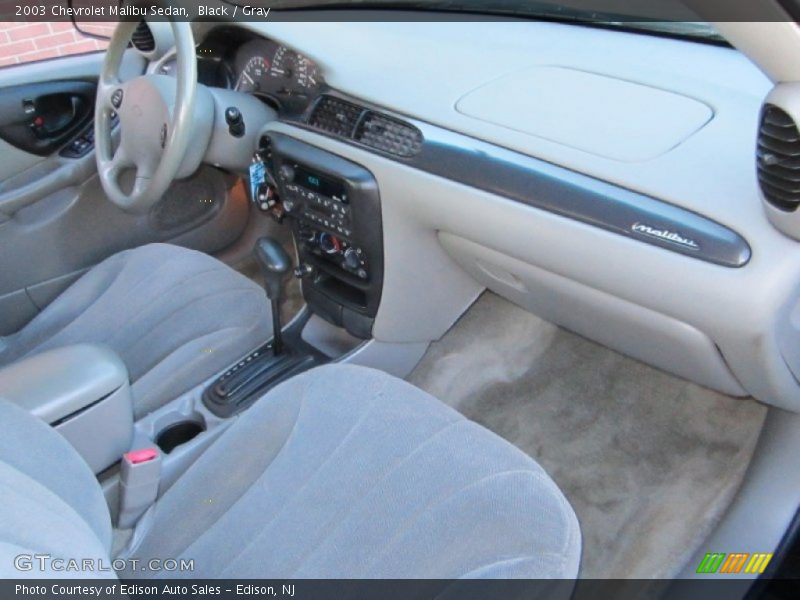 Black / Gray 2003 Chevrolet Malibu Sedan