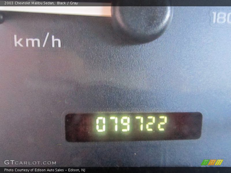 Black / Gray 2003 Chevrolet Malibu Sedan