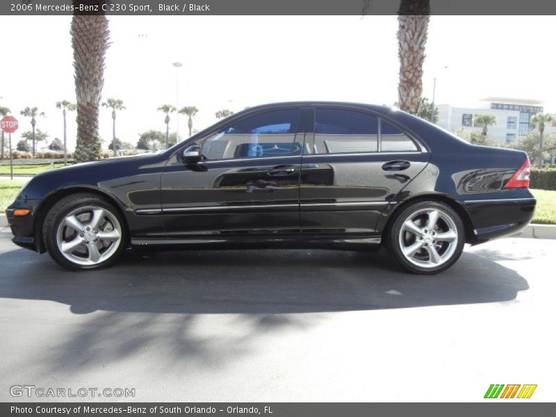 Black / Black 2006 Mercedes-Benz C 230 Sport