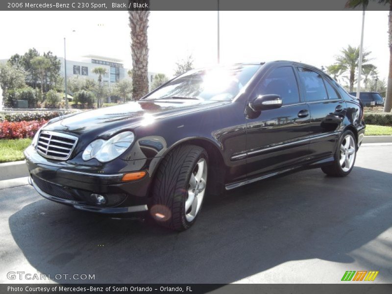 Black / Black 2006 Mercedes-Benz C 230 Sport
