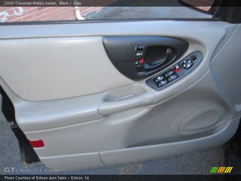 Black / Gray 2003 Chevrolet Malibu Sedan