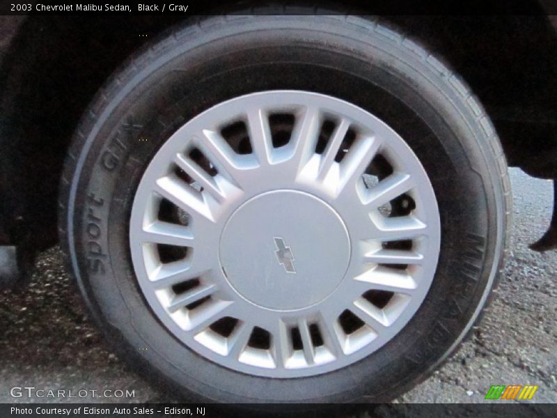 Black / Gray 2003 Chevrolet Malibu Sedan