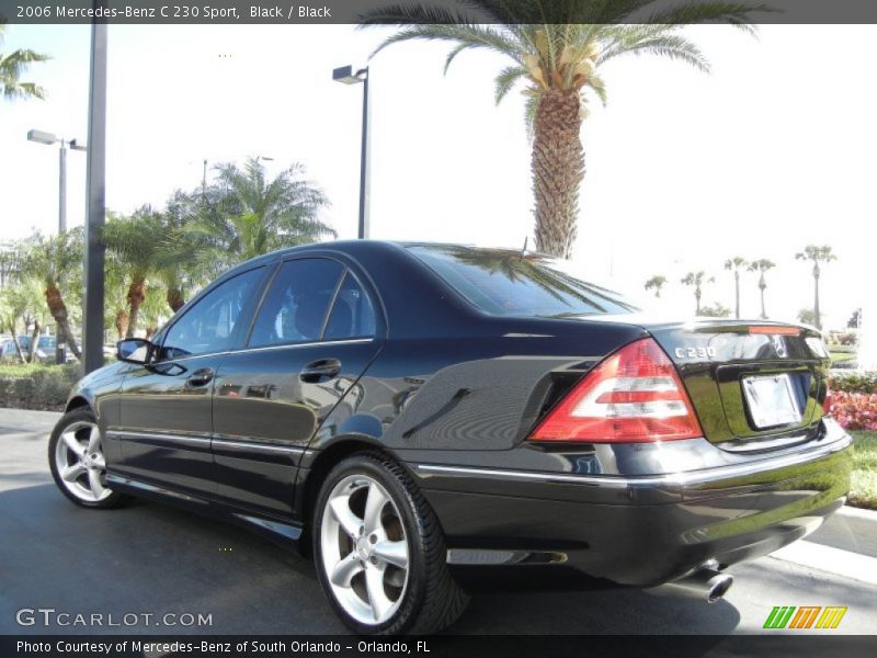 Black / Black 2006 Mercedes-Benz C 230 Sport