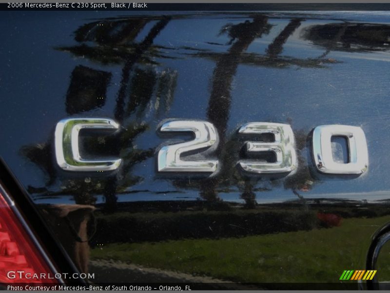 Black / Black 2006 Mercedes-Benz C 230 Sport