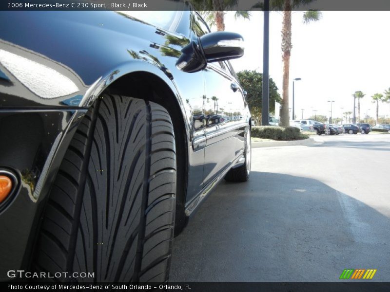 Black / Black 2006 Mercedes-Benz C 230 Sport