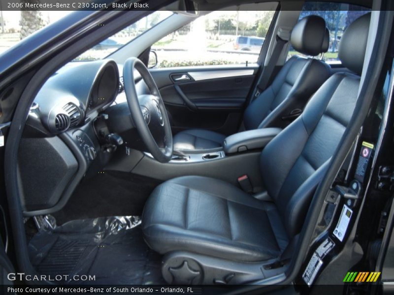 Black / Black 2006 Mercedes-Benz C 230 Sport
