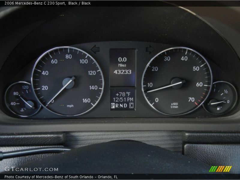 Black / Black 2006 Mercedes-Benz C 230 Sport