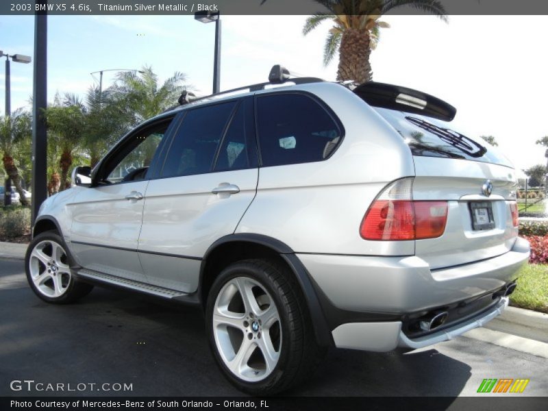 Titanium Silver Metallic / Black 2003 BMW X5 4.6is