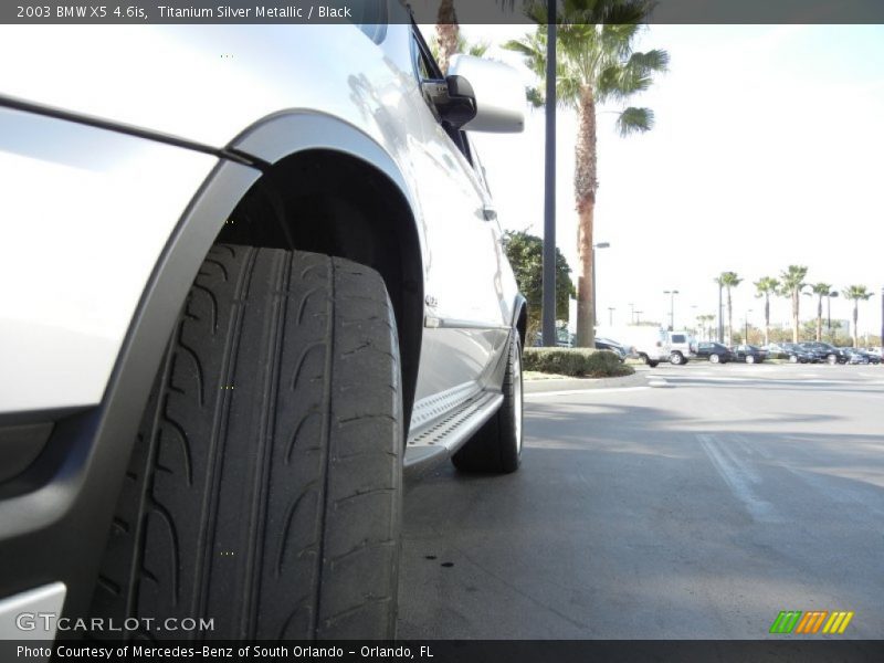 Titanium Silver Metallic / Black 2003 BMW X5 4.6is