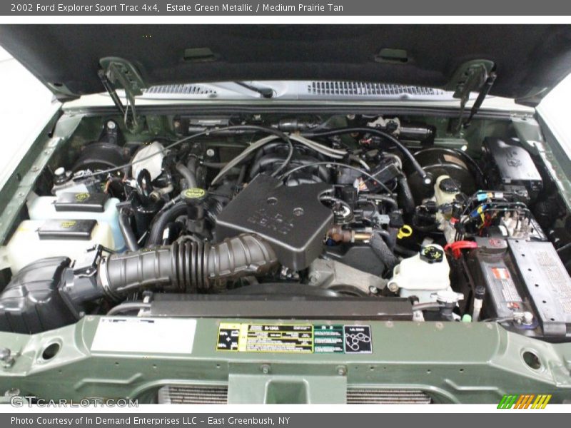 Estate Green Metallic / Medium Prairie Tan 2002 Ford Explorer Sport Trac 4x4