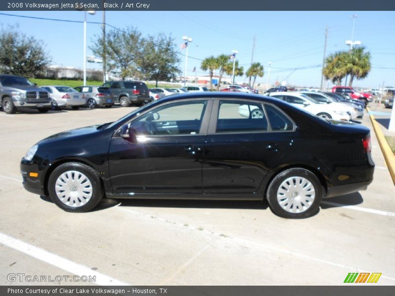Black / Art Grey 2008 Volkswagen Jetta S Sedan