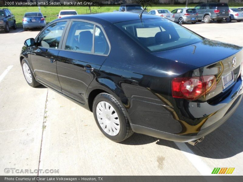 Black / Art Grey 2008 Volkswagen Jetta S Sedan