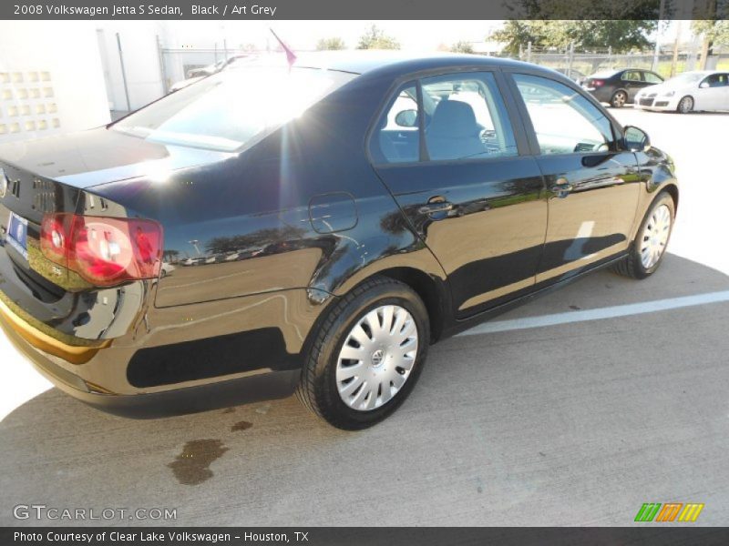 Black / Art Grey 2008 Volkswagen Jetta S Sedan
