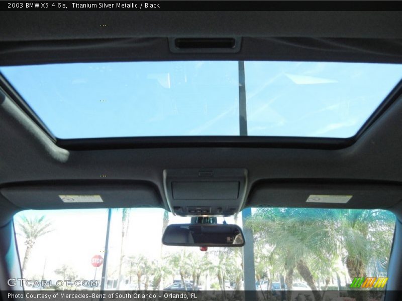 Titanium Silver Metallic / Black 2003 BMW X5 4.6is