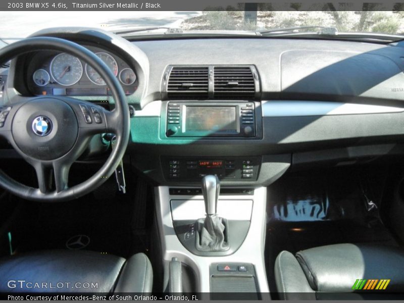 Titanium Silver Metallic / Black 2003 BMW X5 4.6is