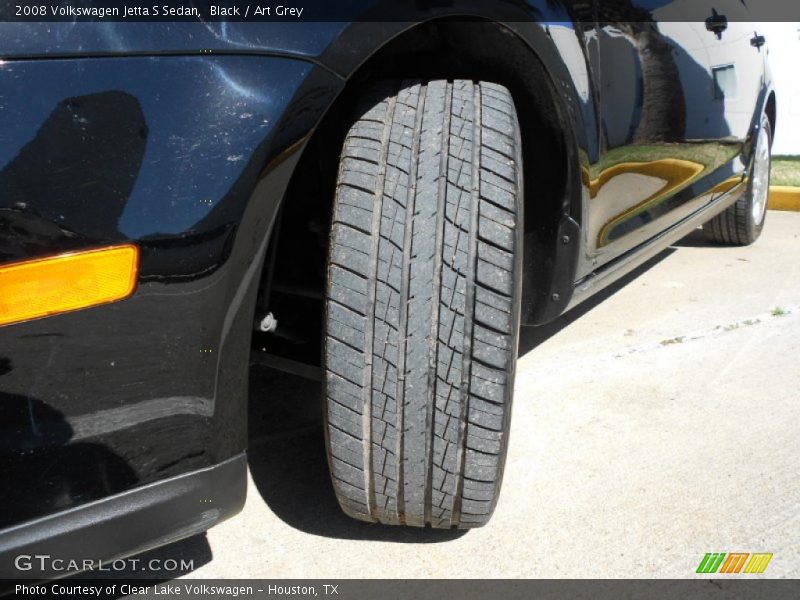 Black / Art Grey 2008 Volkswagen Jetta S Sedan