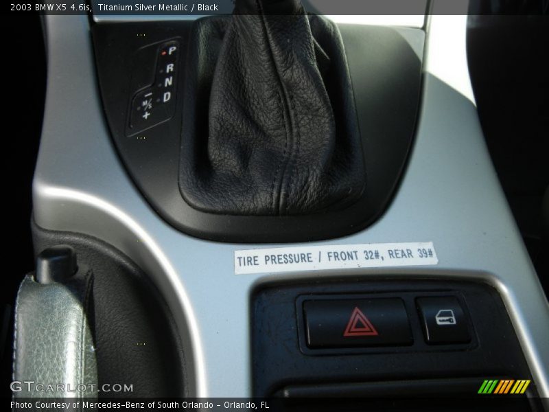 Titanium Silver Metallic / Black 2003 BMW X5 4.6is