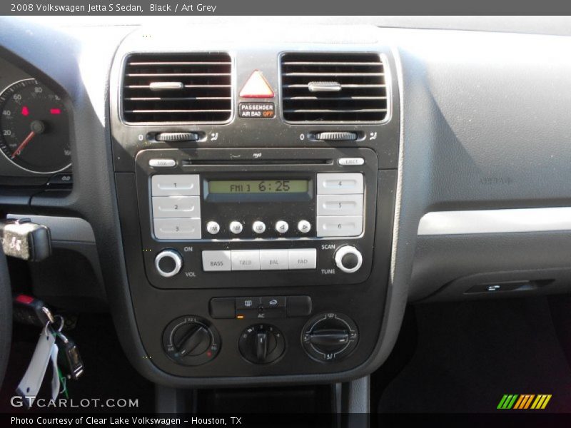 Black / Art Grey 2008 Volkswagen Jetta S Sedan