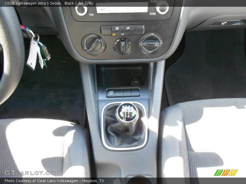 Black / Art Grey 2008 Volkswagen Jetta S Sedan