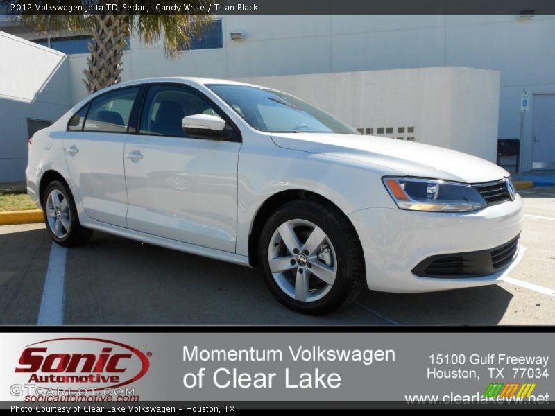 Candy White / Titan Black 2012 Volkswagen Jetta TDI Sedan