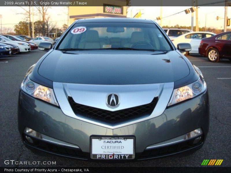 Grigio Gray Metallic / Taupe 2009 Acura TL 3.5