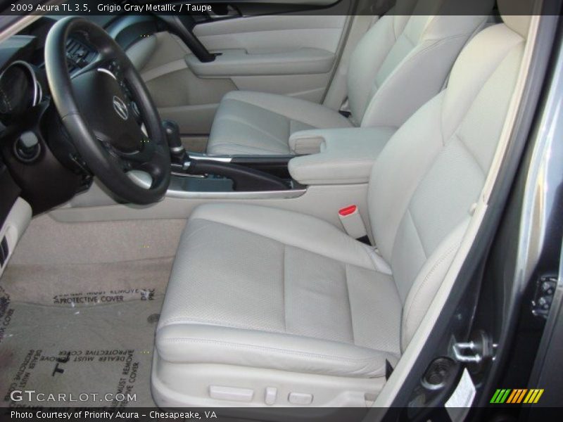 Grigio Gray Metallic / Taupe 2009 Acura TL 3.5