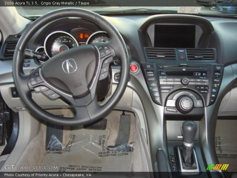 Grigio Gray Metallic / Taupe 2009 Acura TL 3.5