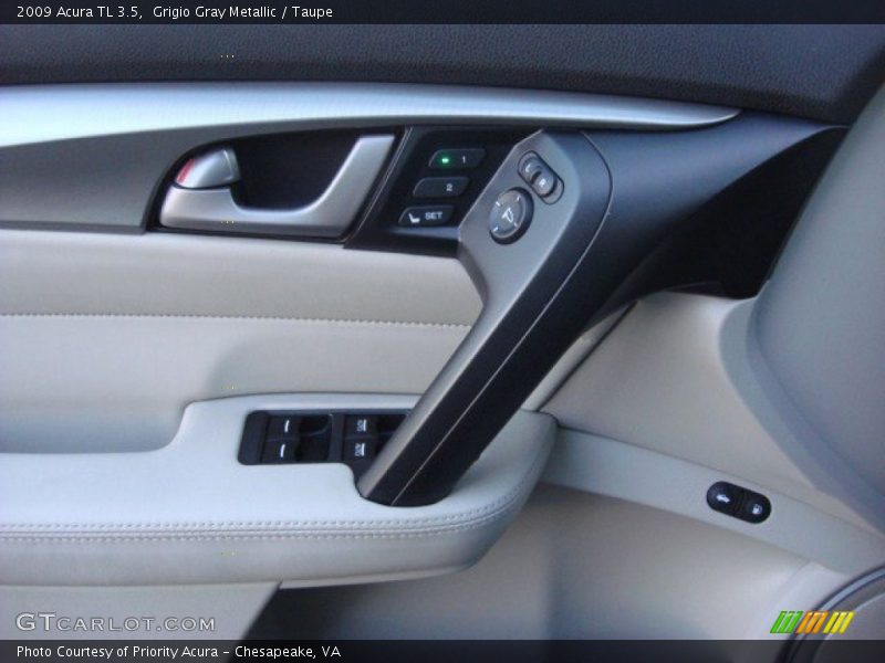 Grigio Gray Metallic / Taupe 2009 Acura TL 3.5