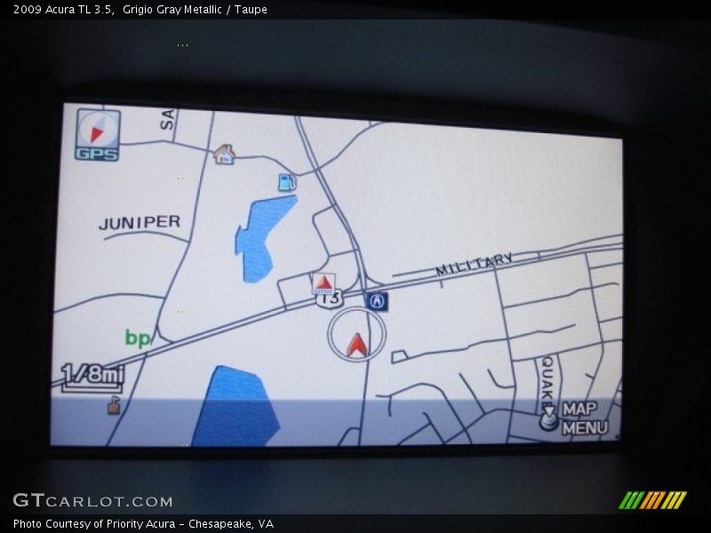 Grigio Gray Metallic / Taupe 2009 Acura TL 3.5