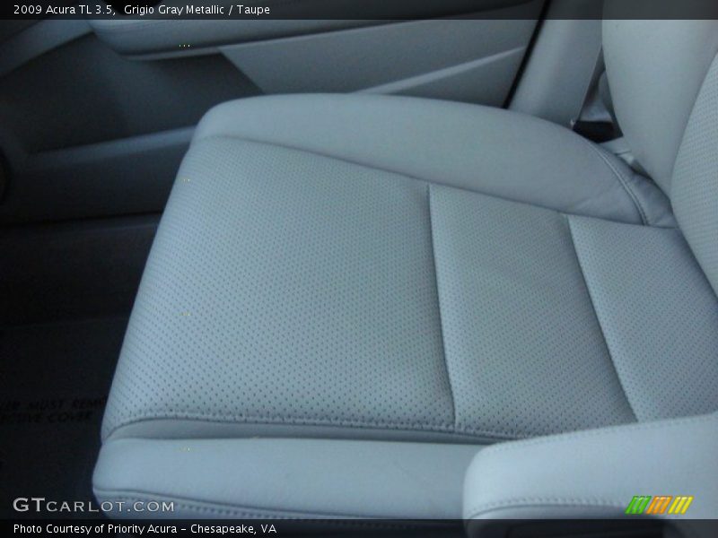 Grigio Gray Metallic / Taupe 2009 Acura TL 3.5