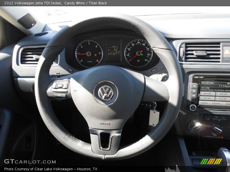 Candy White / Titan Black 2012 Volkswagen Jetta TDI Sedan