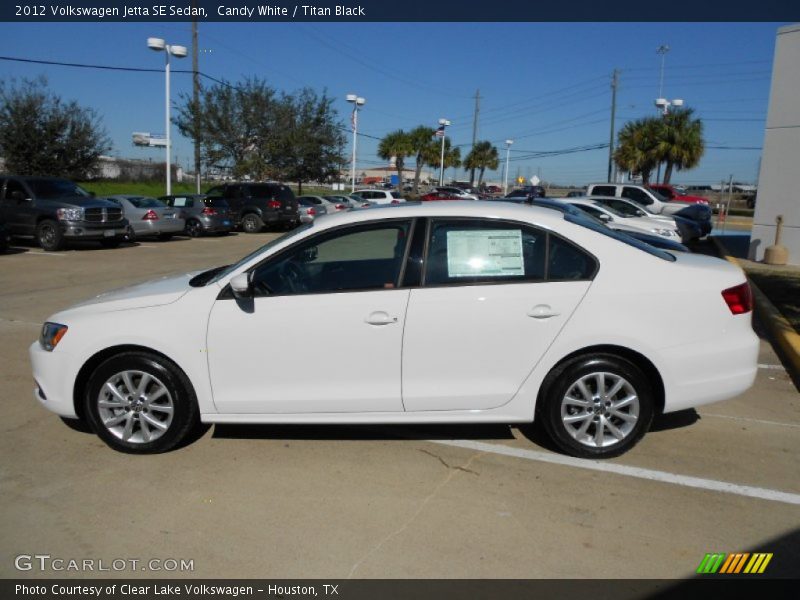 Candy White / Titan Black 2012 Volkswagen Jetta SE Sedan