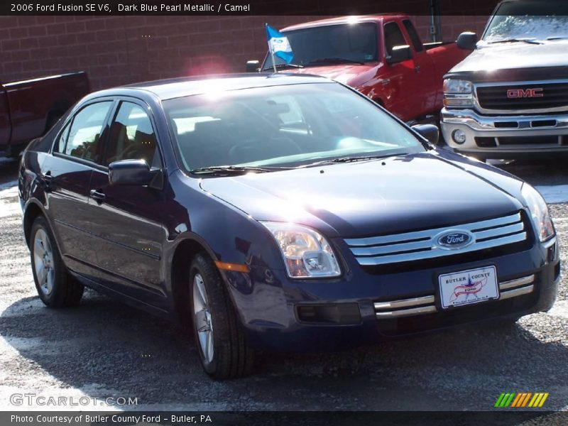 Dark Blue Pearl Metallic / Camel 2006 Ford Fusion SE V6