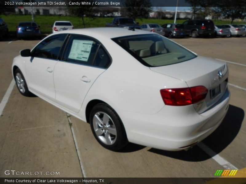 Candy White / Cornsilk Beige 2012 Volkswagen Jetta TDI Sedan