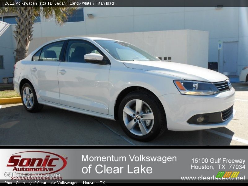 Candy White / Titan Black 2012 Volkswagen Jetta TDI Sedan
