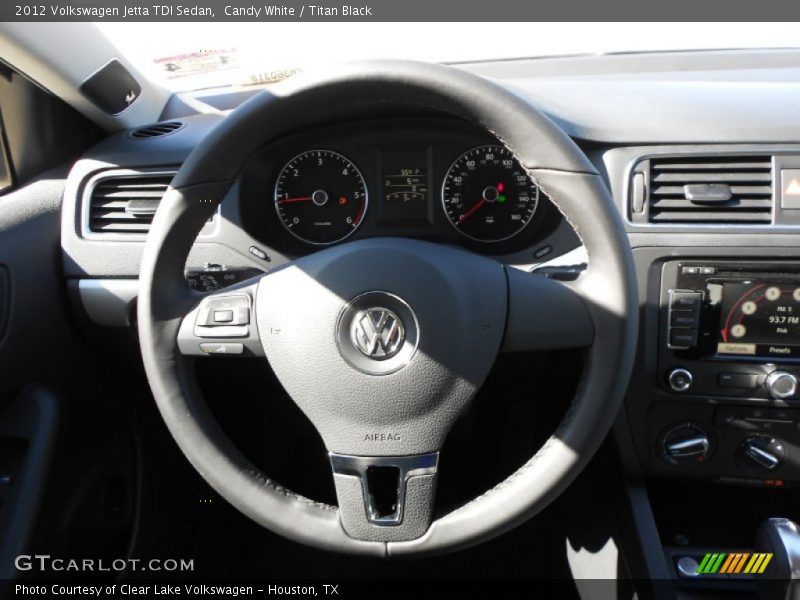 Candy White / Titan Black 2012 Volkswagen Jetta TDI Sedan