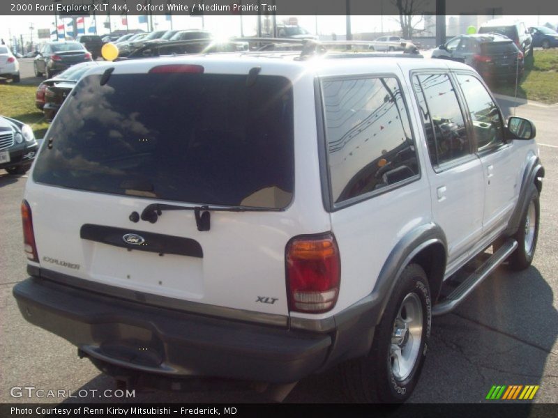 Oxford White / Medium Prairie Tan 2000 Ford Explorer XLT 4x4