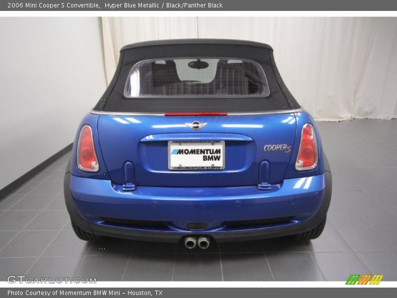 Hyper Blue Metallic / Black/Panther Black 2006 Mini Cooper S Convertible