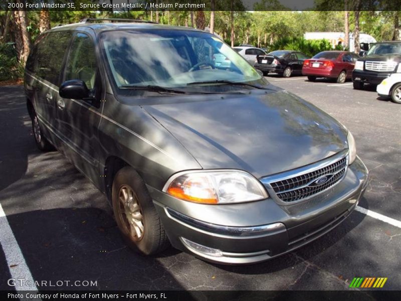 Spruce Green Metallic / Medium Parchment 2000 Ford Windstar SE