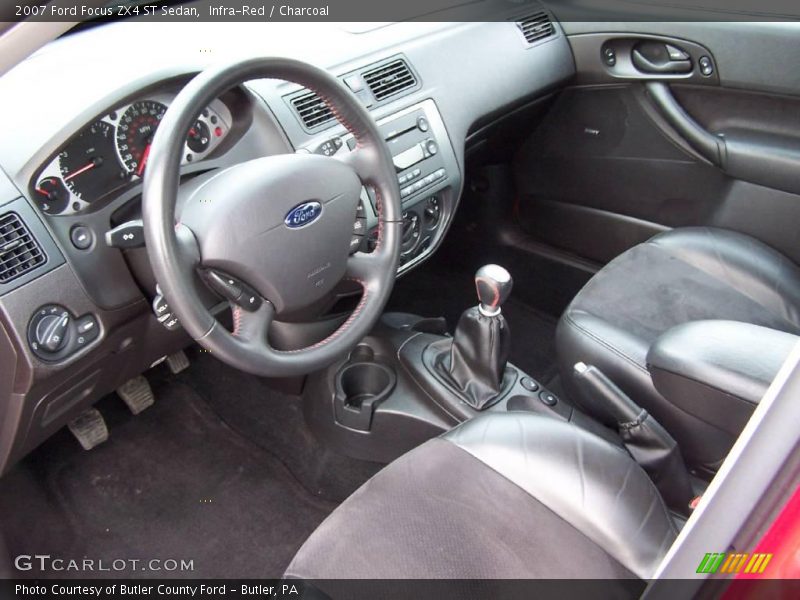 Infra-Red / Charcoal 2007 Ford Focus ZX4 ST Sedan