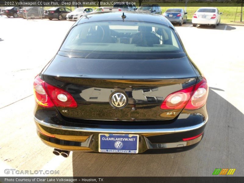 Deep Black Metallic / Black/Cornsilk Beige 2012 Volkswagen CC Lux Plus