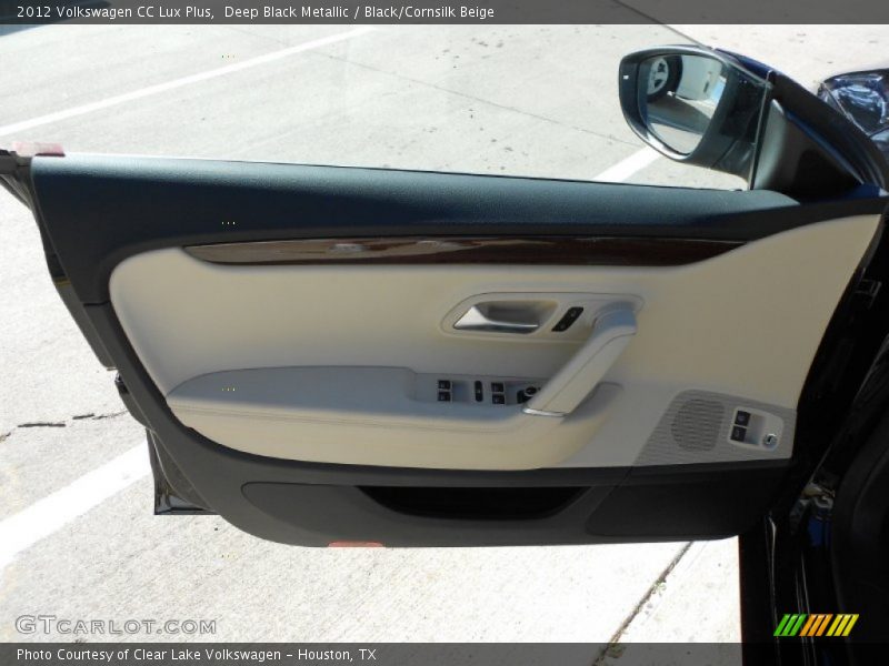 Deep Black Metallic / Black/Cornsilk Beige 2012 Volkswagen CC Lux Plus