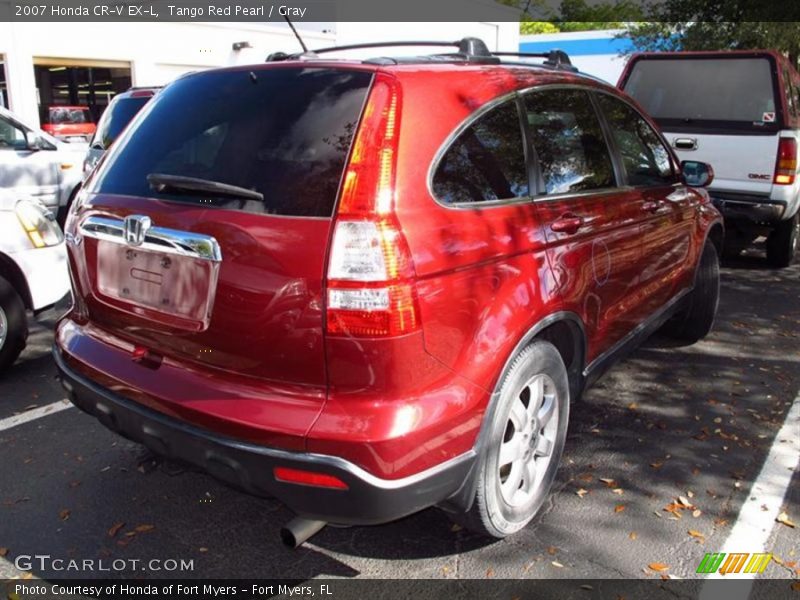 Tango Red Pearl / Gray 2007 Honda CR-V EX-L