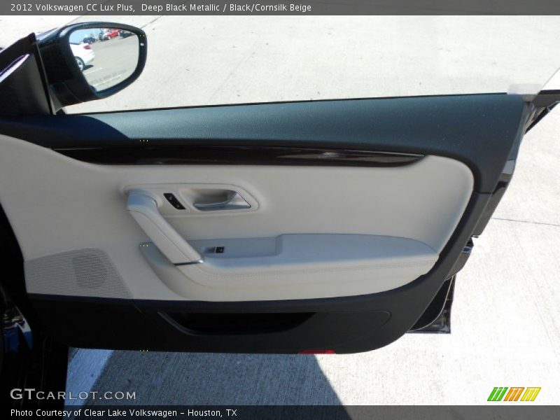 Deep Black Metallic / Black/Cornsilk Beige 2012 Volkswagen CC Lux Plus