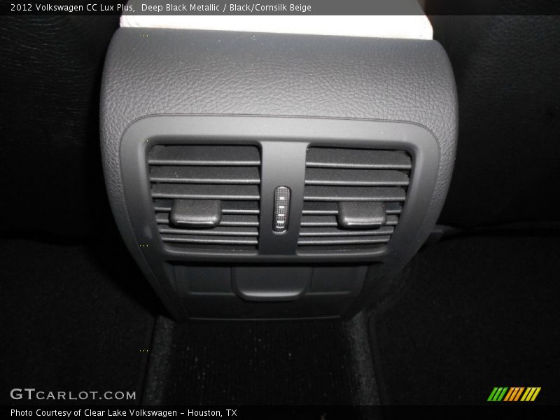 Deep Black Metallic / Black/Cornsilk Beige 2012 Volkswagen CC Lux Plus