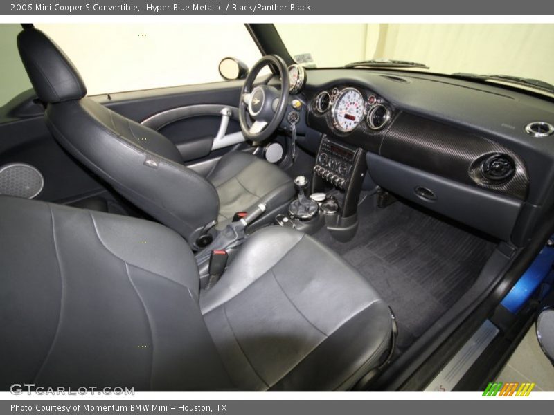 Hyper Blue Metallic / Black/Panther Black 2006 Mini Cooper S Convertible
