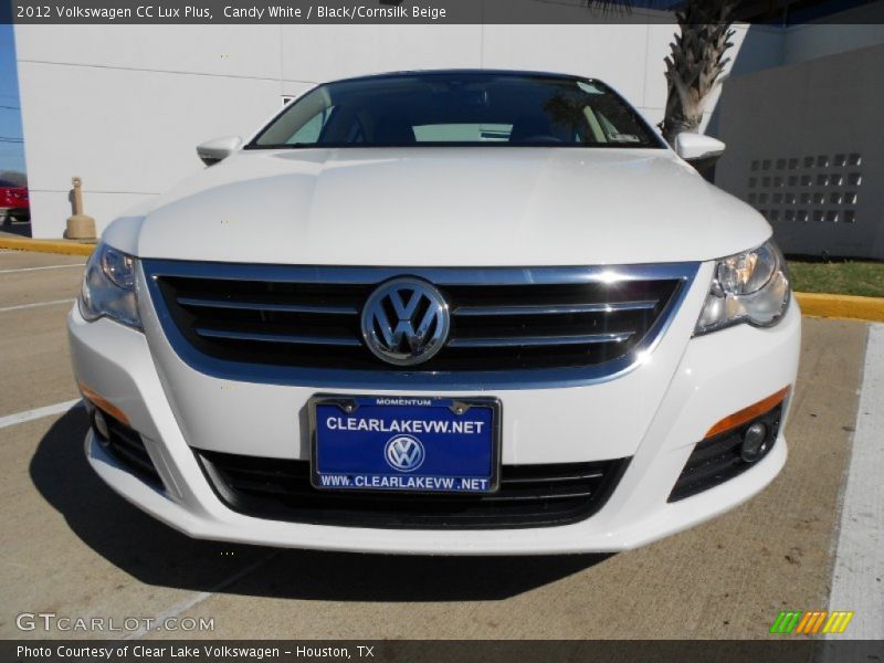 Candy White / Black/Cornsilk Beige 2012 Volkswagen CC Lux Plus