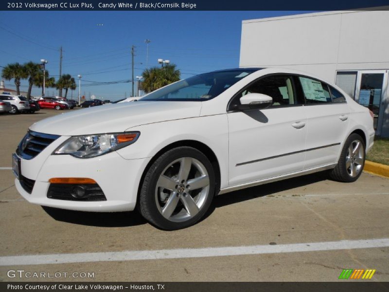 Candy White / Black/Cornsilk Beige 2012 Volkswagen CC Lux Plus