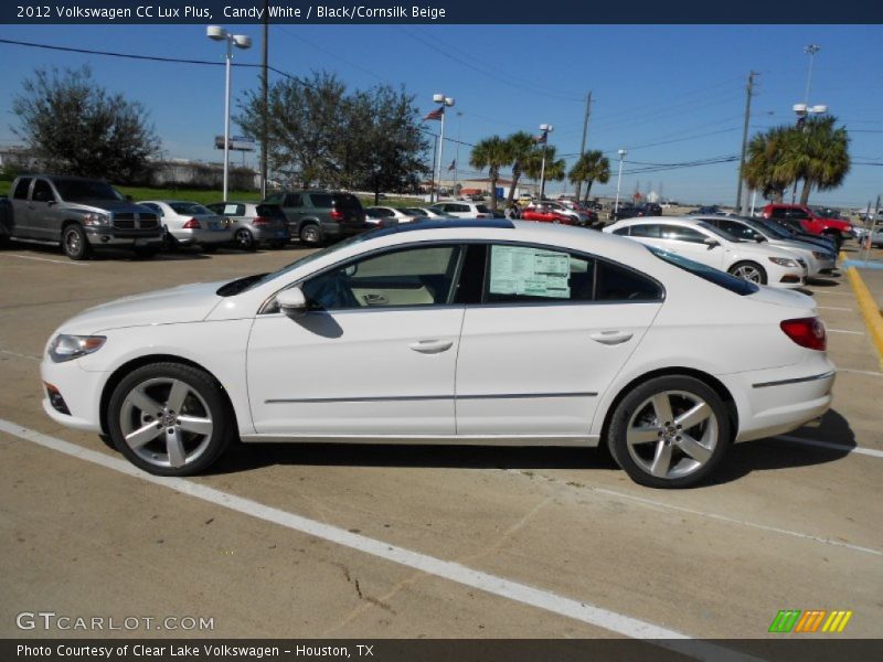 Candy White / Black/Cornsilk Beige 2012 Volkswagen CC Lux Plus